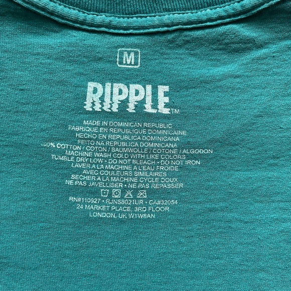 Ripple (Urban Outfitters) Teal Graphic Tee - Picture 4 of 5